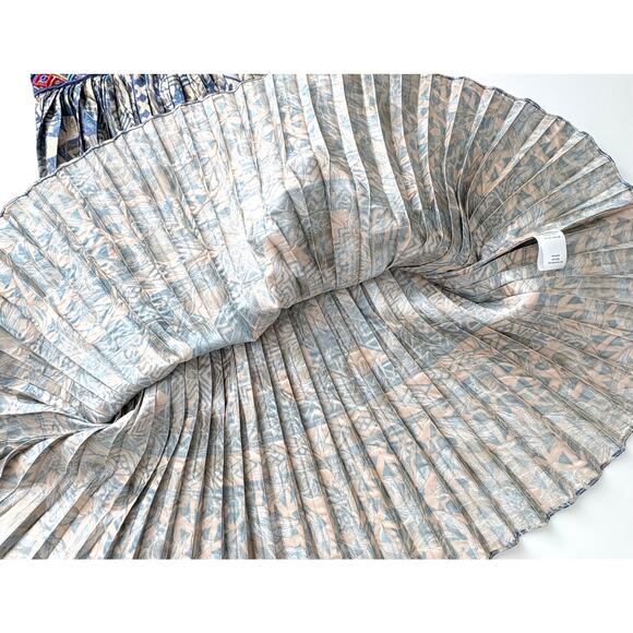 NWT Anthropologie Hemant & Nandita Pleated Beaded Midi Skirt Size XS - Picture 8 of 14